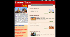 Desktop Screenshot of luxurytoursindia.allindiaguide.com